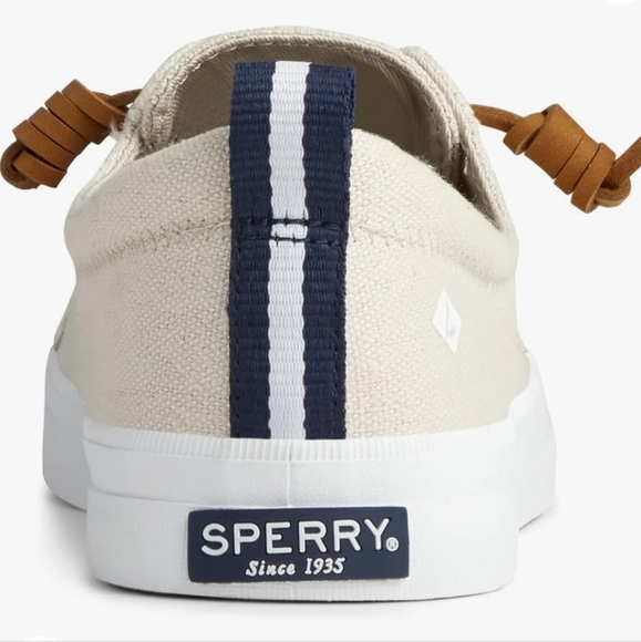 Sperry Shoes - Sperry Top-Sider Crest Vibe Linen Oat boat sneakers size 11